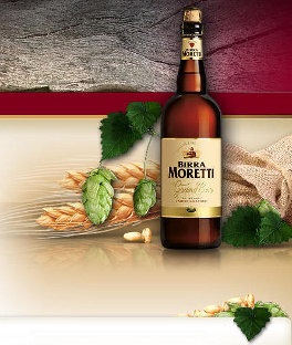 moretti gran cru birra bottiglia 75cl tappo in sughero